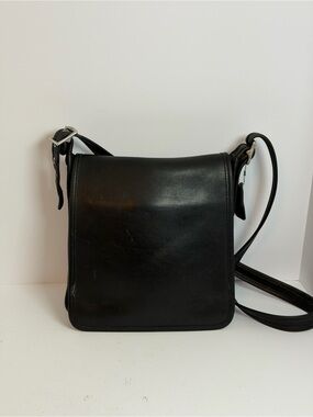 Coach Legacy Vintage Leather Black Studio Flap Square Crossbody Bag #9144 Mexico